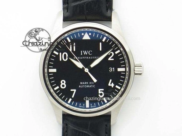 MIROTIME 0203 Pilot Top Gun IW326901 M+F 1:1 Best Edition Black Dial on Black Rubber Strap A SportInspired 6999